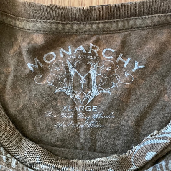 ❤️ Monarchy Los Angeles Distressed Tee Graphic Size XL - Picture 3 of 7